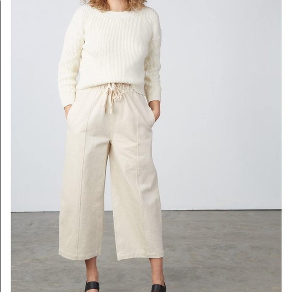 ALI GOLDEN COTTON PULLOVER -CREAM